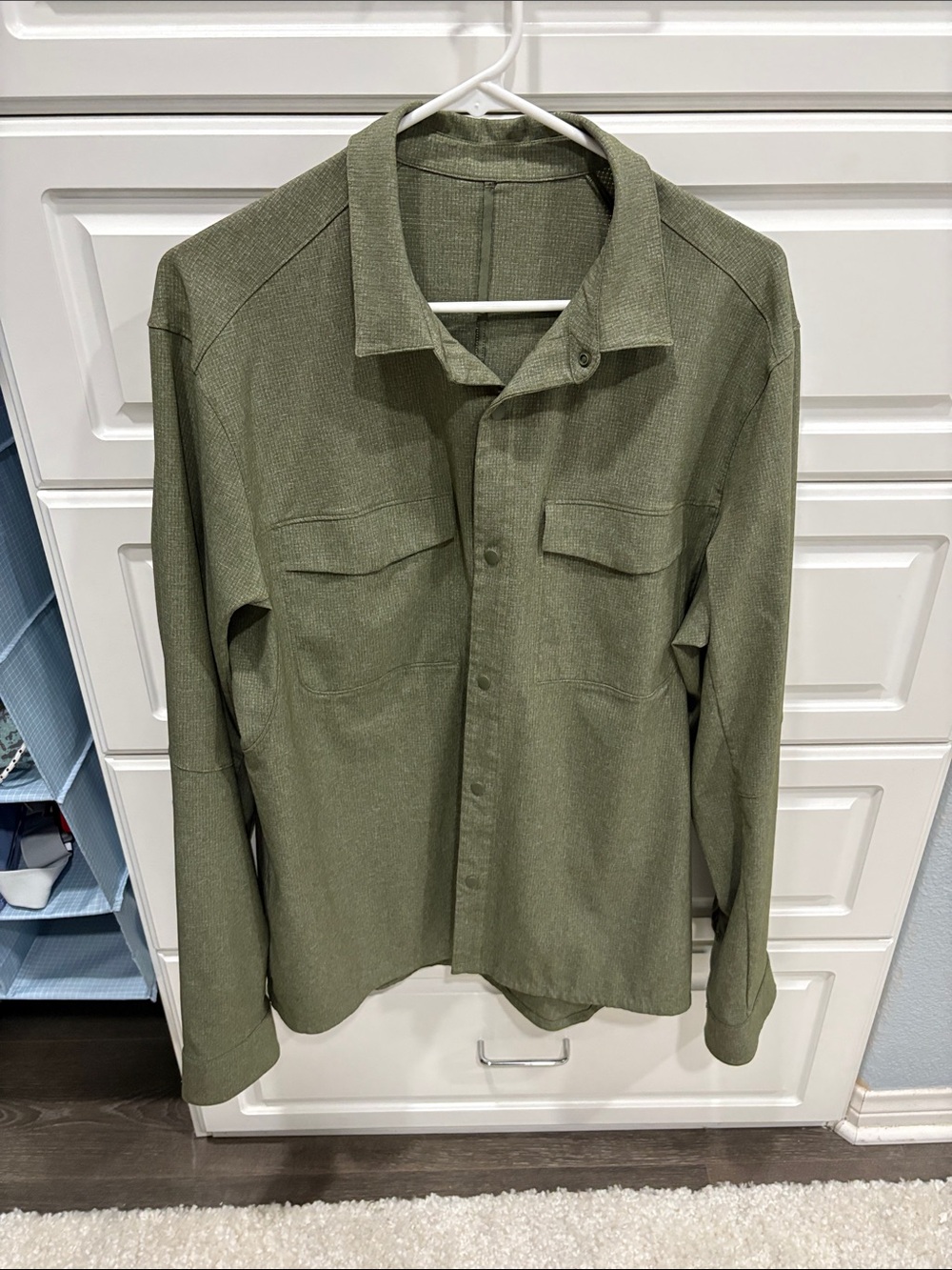lululemon athletica Olive Green Lightweight Shirt Jacket